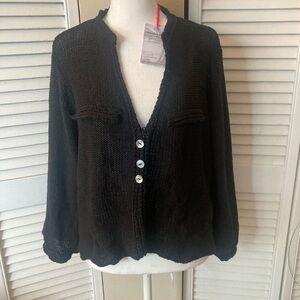 Wooden Ships Hannah Cropped 3/4 Sweater Size X/L